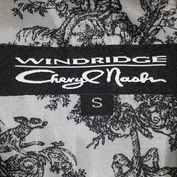 WINDRIDGE CHERYL NASH Black Embossed  Cropped Blazer Size Small - Picture 4 of 12